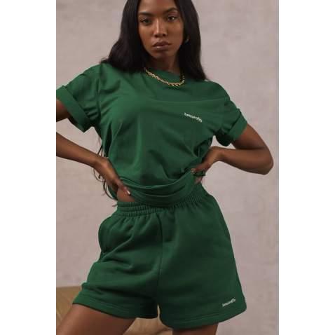 Mad Girls Green Shorts Outfit MG1410 - Yeşil