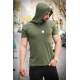 Madmext Khaki Rapped T-shirt for Men 3069 - Haki