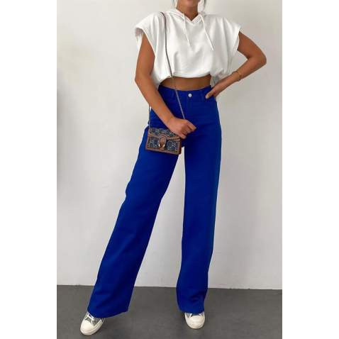 Mad Girls Saxe Palazzo Jeans MG1330 - Saks