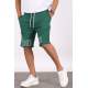 Madmext Men Printed Green Capri Shorts 5439 - Yeşil