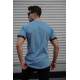 Men Basic Blue T-Shirt - Mavi