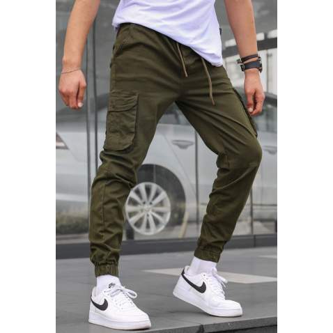 Green Slim Fit Jogger Trousers 5740 - Yeşil