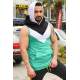 Madmext Men Sleeveless Green Hoodie 2897 - Yeşil