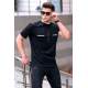 Madmext Men Printed Black T-shirt 5395 - Siyah