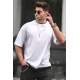 Madmext White Oversize T-shirt for Men 4978 - Beyaz