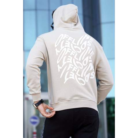 Madmext Men Beige Sweatshirt 5314 - Bej