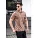 Men Brown Polo T-Shirt 5822 - Kahverengi