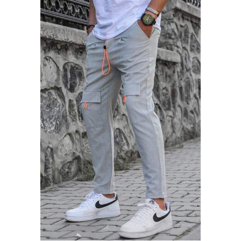 Madmext Gray Men Sweatpants with Pockets 4809 - Gri