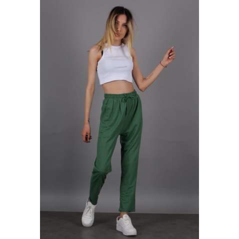 Mad Girls Green Trousers Mg1098 - Yeşil