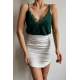 Mad Girls White Mini Skirt MG1439 - Beyaz