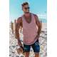 Madmext Soft Pink T-shirt for Men 4104 - Pudra