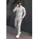 Madmext Grey Striped Tracksuit 48224692-1 - Gri