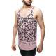 Madmext Men Printed Pink Tank Top 2497 - Pembe