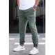 Madmext Men Khaki Printed Sweatpants 5617 - Haki