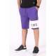 Madmext Purple Printed Capri for Men 2911 - Mor