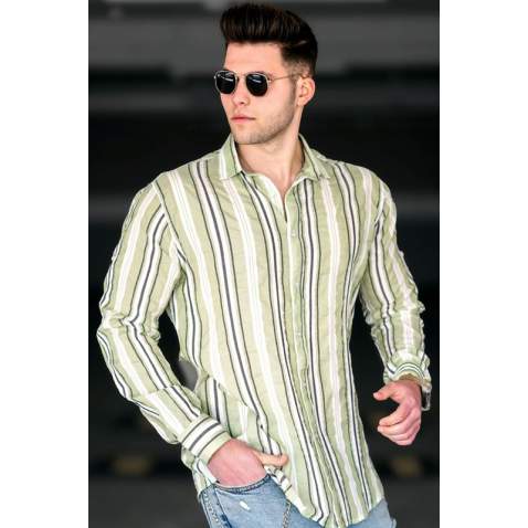 Madmext Men Green Shirt 4940 - Yeşil