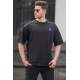 Madmext Men Oversize Black T-shirt 5218 - Siyah