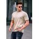 Men Beige Polo T-Shirt - Bej