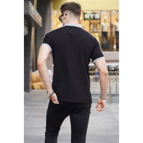 Black Polo T-Shirt 5888 - Siyah