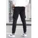 Slim Fit Black Cargo Trousers For Men 5714 - Siyah