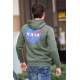 Madmext Khaki Printed Hoodie 4194 - Haki