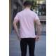 Madmext Soft Pink Polo Shirt for Men 4550 - Pudra