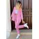 Mad Girls Oversize Pink Shirt MG1369 - Pembe