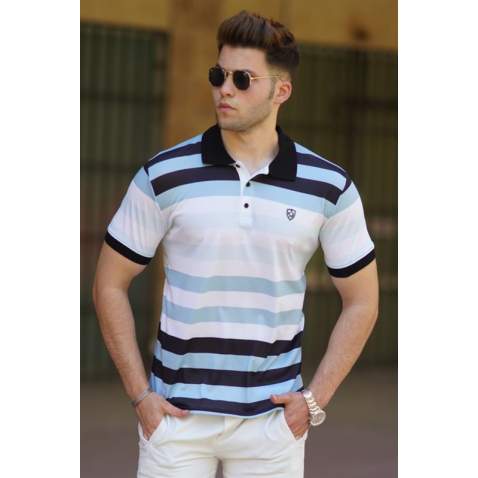 Madmext Men Black Polo T-shirt 5279 - Siyah