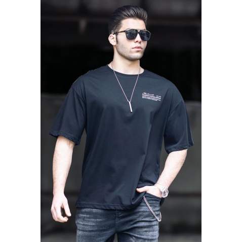 Madmext Men Black T-shirt 4968 - Siyah