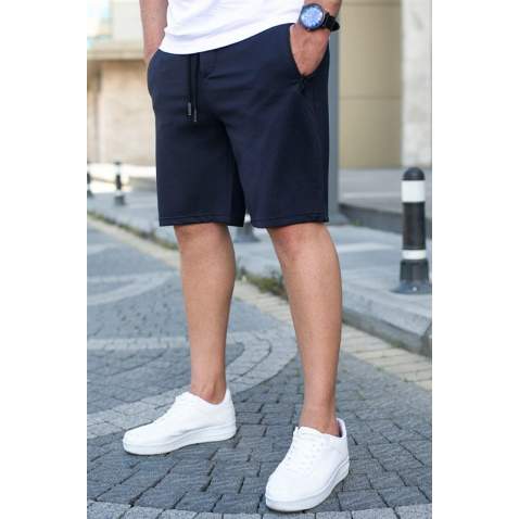 Madmext Men Regular Fit Navy Blue Shorts 5404 - Lacivert