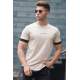 Madmext Men Plain Beige T-shirt 4459 - Bej