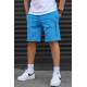 Madmext Blue Capri Shorts 5403 - Mavi