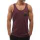 Madmext Men Printed Maroon Vest 2291 - Bordo