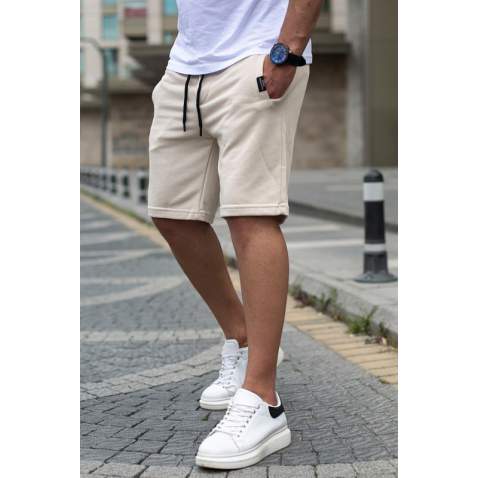 Madmext Men Beige Shorts 4842 - Bej