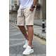 Madmext Men Beige Shorts 4842 - Bej