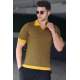 Madmext Men Mustard Polo T-shirt 5077 - Hardal