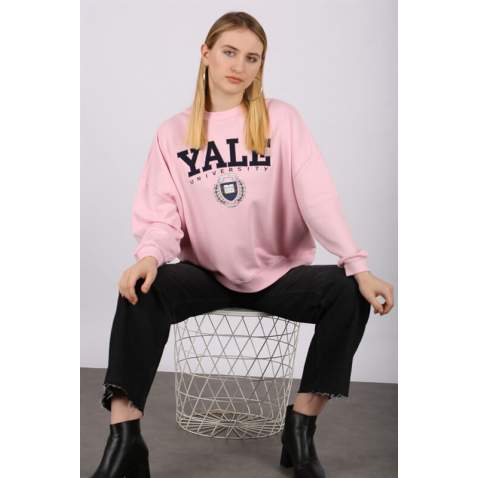 Mad Girls Pink Sweatshirt MG1208 - Pembe