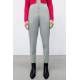 Mad Girls High Waist Dye Gray Trousers MG1331 - Boyalı gri