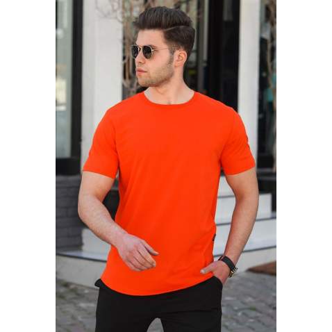 Madmext Men Orange T-shirt 4951 - Turuncu