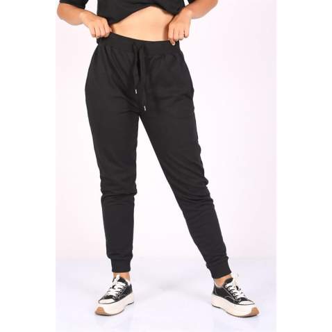 Mad Girls Black Sweatpants MG1201 - Siyah