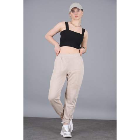 Mad Girls Basic Camel Sweatpants MG304 - Camel