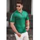 Madmext Men Knitted Green Polo T-shirt 5084 - Yeşil