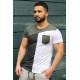 Madmext White T-shirt with Pocket for Men 3015 - Beyaz