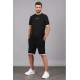 Madmext Men Oversize Black Shorts Set 5373 - Siyah