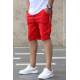 Madmext Red Striped Fitness Capri for Men 2907 - Kırmızı