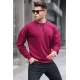 Madmext Men Maroon Sweatshirt 4782 - Bordo