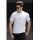 Madmext White T-shirt for Men 4521 - Beyaz