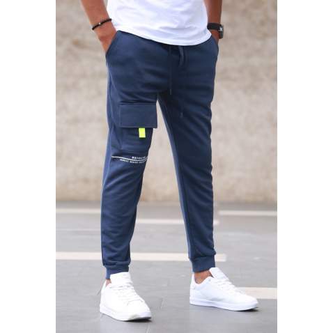 Madmext Men Navy Blue Trousers 5420 - Lacivert