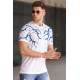 Madmext Men Printed White T-Shirt 5272 - Beyaz