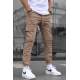 Men Camel Cargo Trousers 5647 - Camel